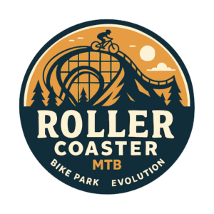 Roller coaster trail logo