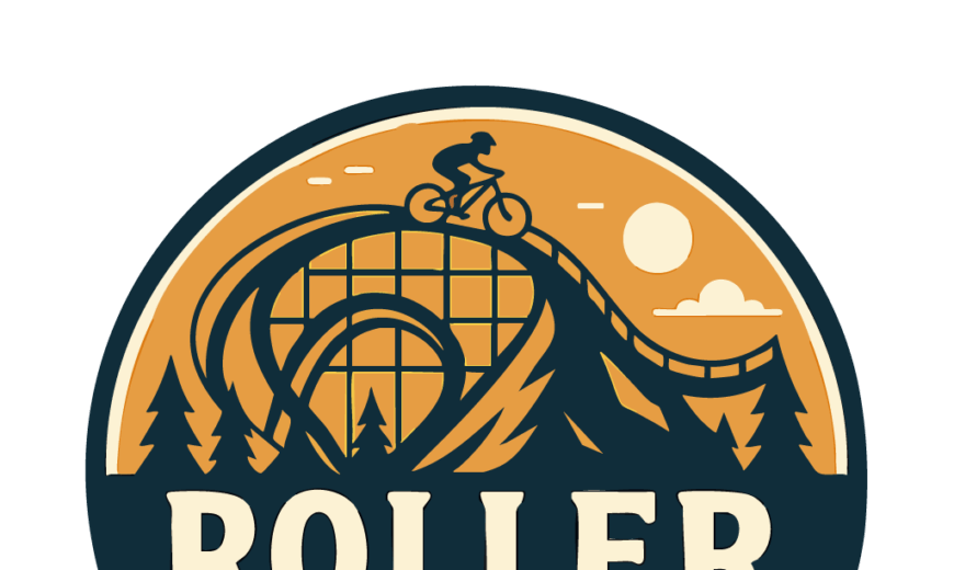 Roller coaster trail logo