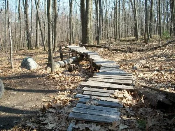 MTB ladder bridge drveni element