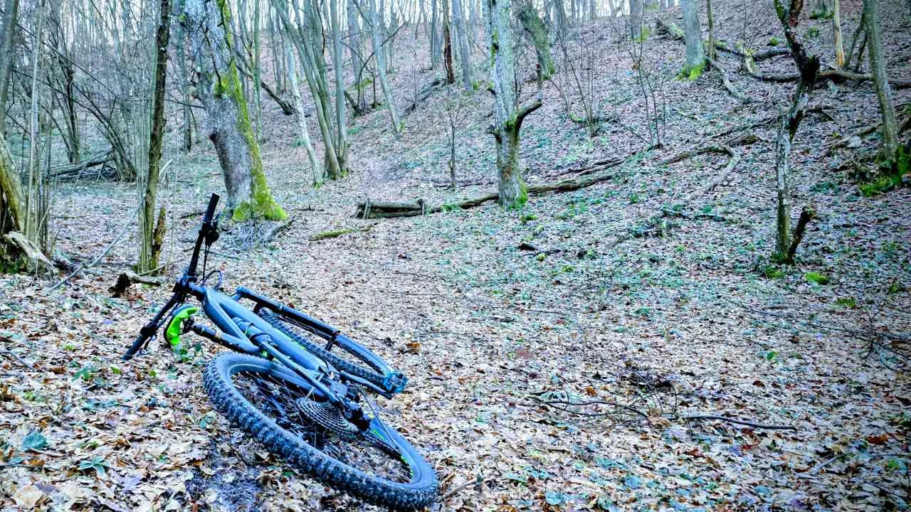 Zimski MTB vožnja na stazi Katera