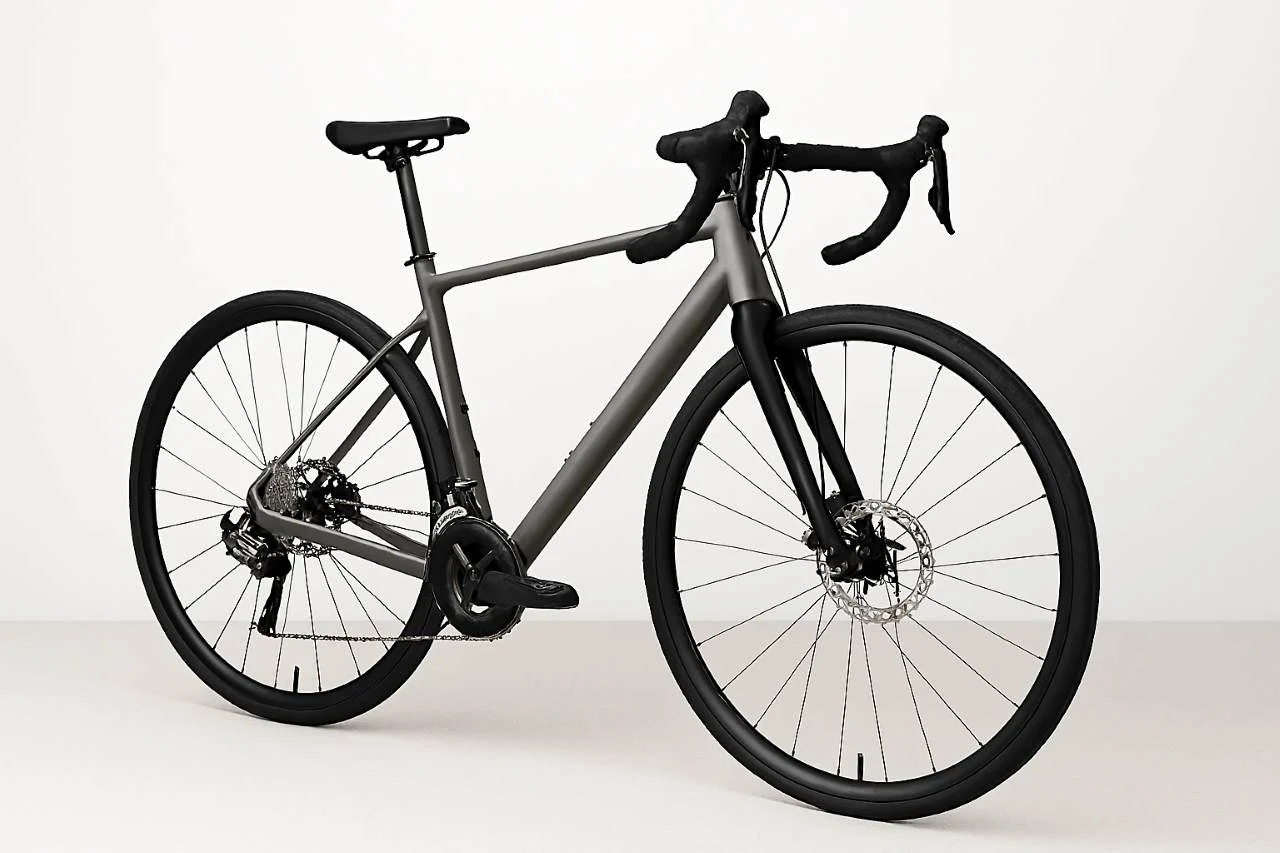 Road bike for riding on asphalt