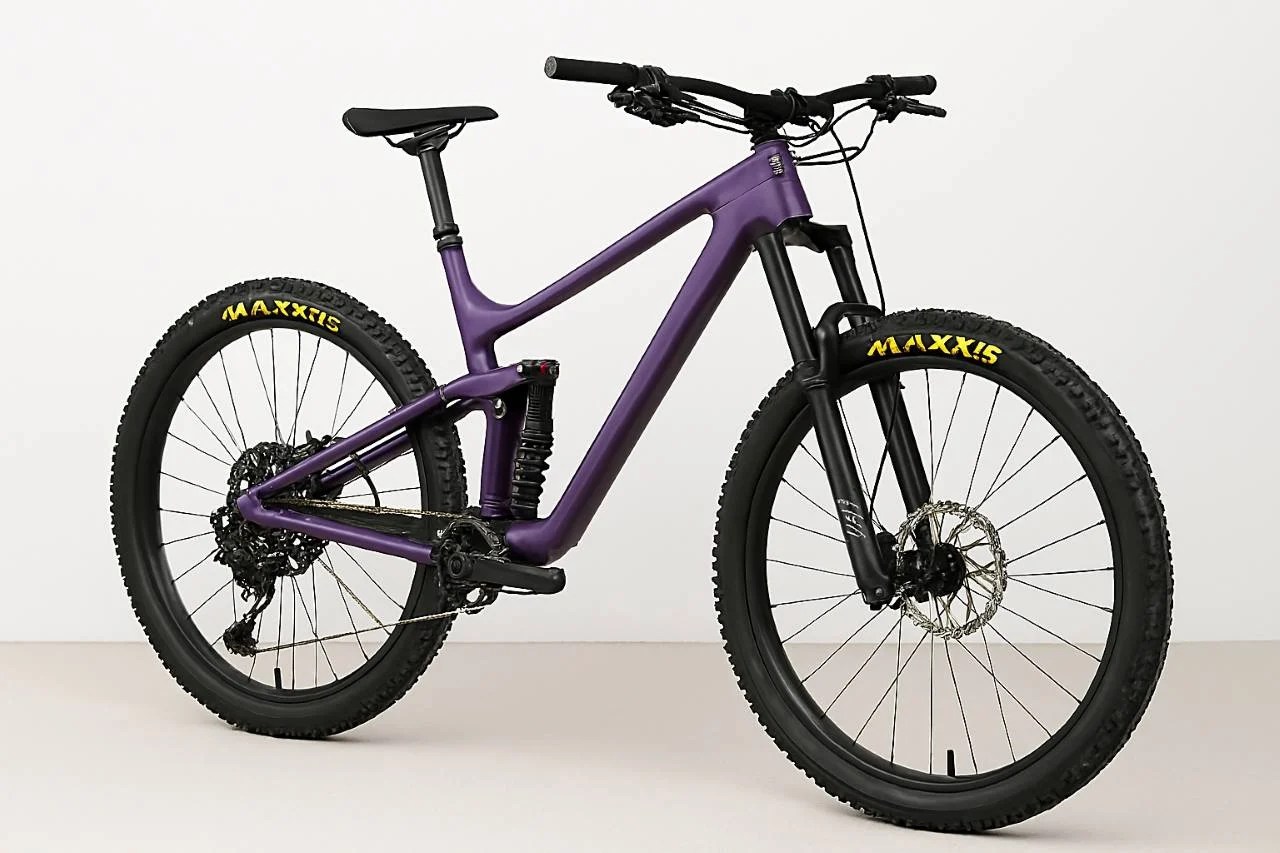 Enduro mountain bike with 150–180 mm of suspension travel