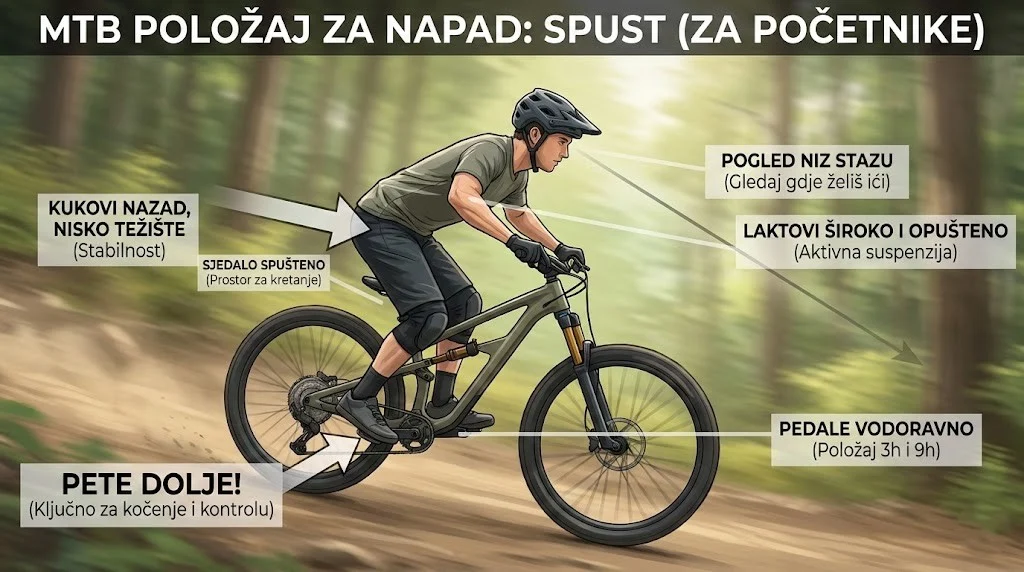 MTB Tehnika spusta i kontrole terena - Protokol za rekreativce Nivo 2 - MTB Evolution