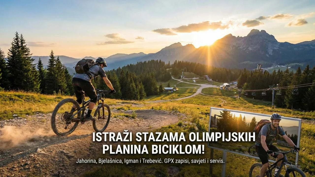 MTB vožnja stazama olimpijskih planina iznad Sarajeva