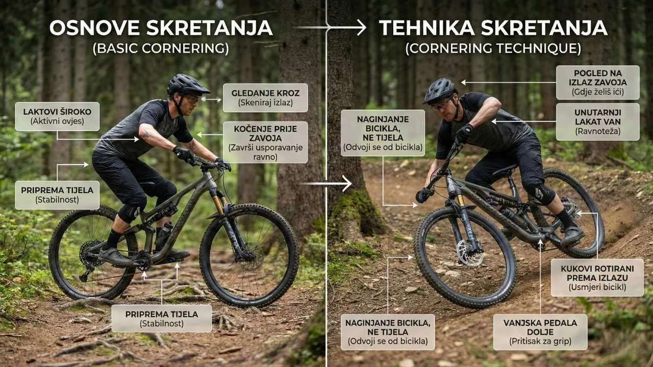 Tehnika Skretanja - Cornering na MTB biciklu