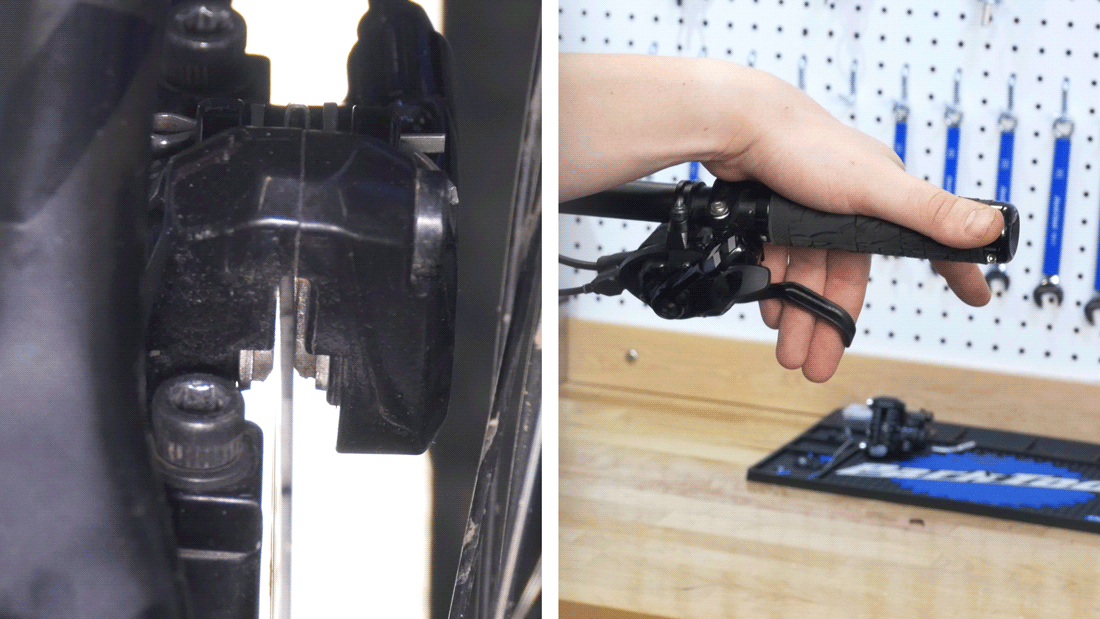 Centriranje čeljusti kočnice bicikla pritiskom ručice