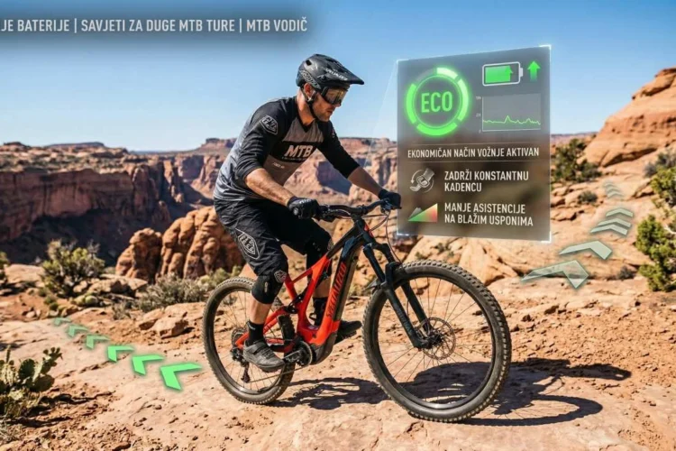 Kako sačuvati bateriju na e-bikeu tokom dugih MTB tura