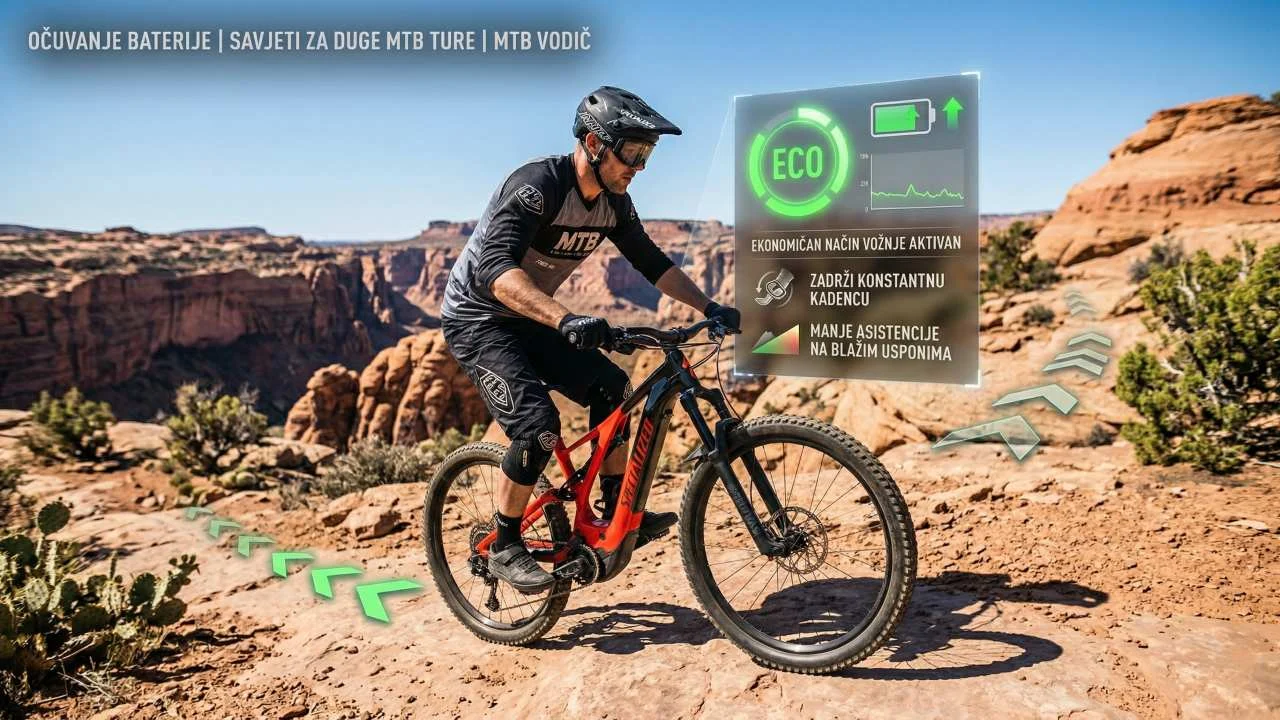 Kako sačuvati bateriju na e-bikeu tokom dugih MTB tura