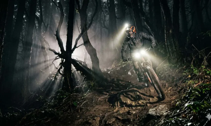 Noćna vožnja u bike parku: Oprema i adrenalin - noćna vožnja u bike parku, noćna vožnja bicikla, mtb rasvjeta za bicik, bike park oprema - Night Riding in the Bike Park