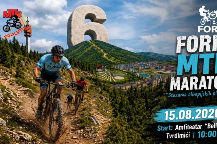 6. Foris MTB Maraton 2026: Vrhunac manifestacije Ljeto u Istočnom Sarajevu 3 Ljeto u Istočnom Sarajevu 6. Foris MTB Maraton 2026