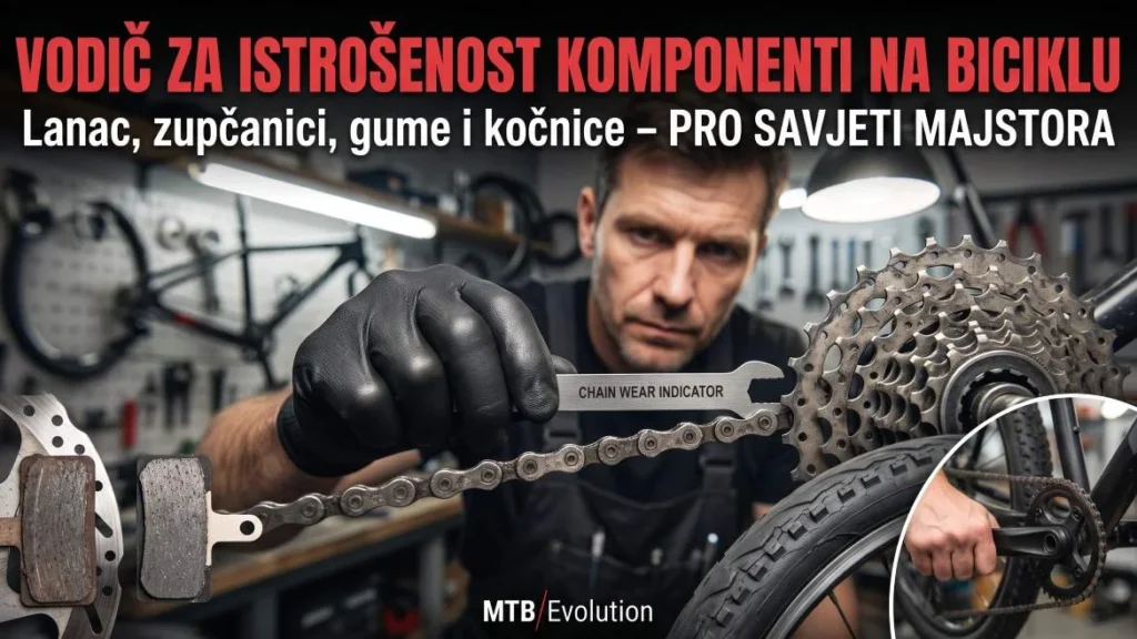 istrošenost komponenti na biciklu