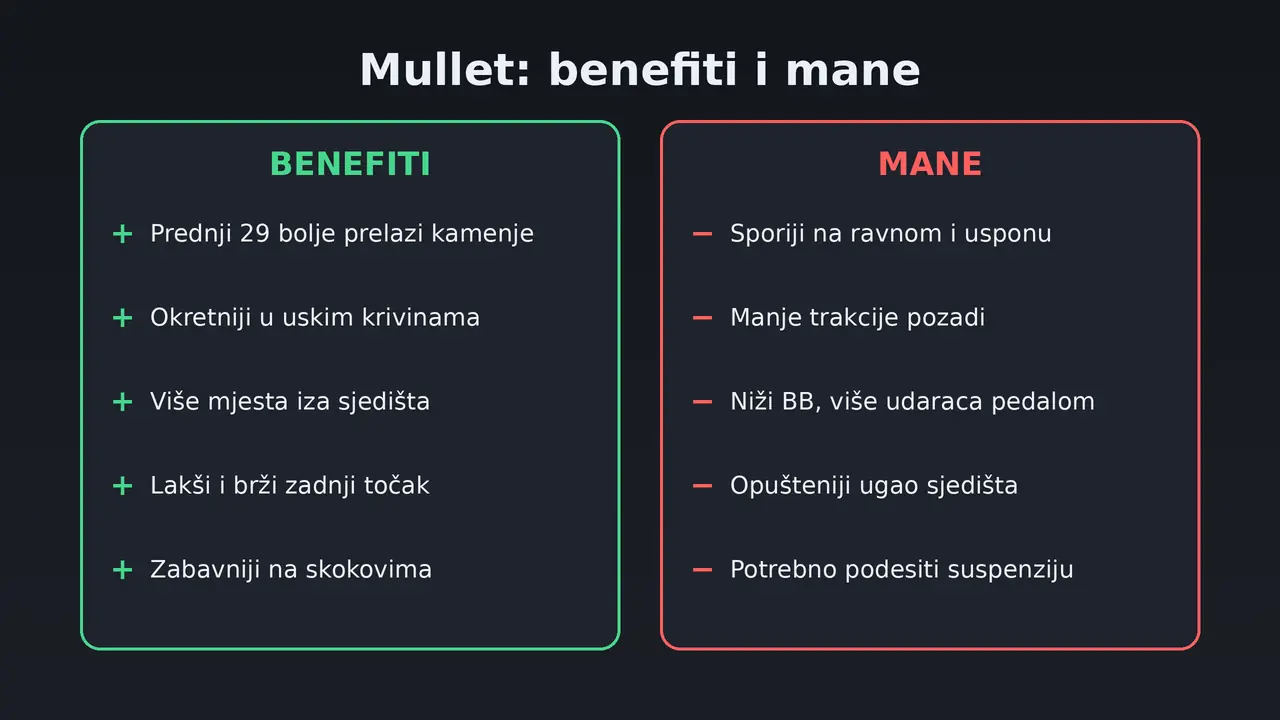 Mullet MTB benefiti i mane: pregled prednosti i nedostataka sistema 29 i 27,5 inča